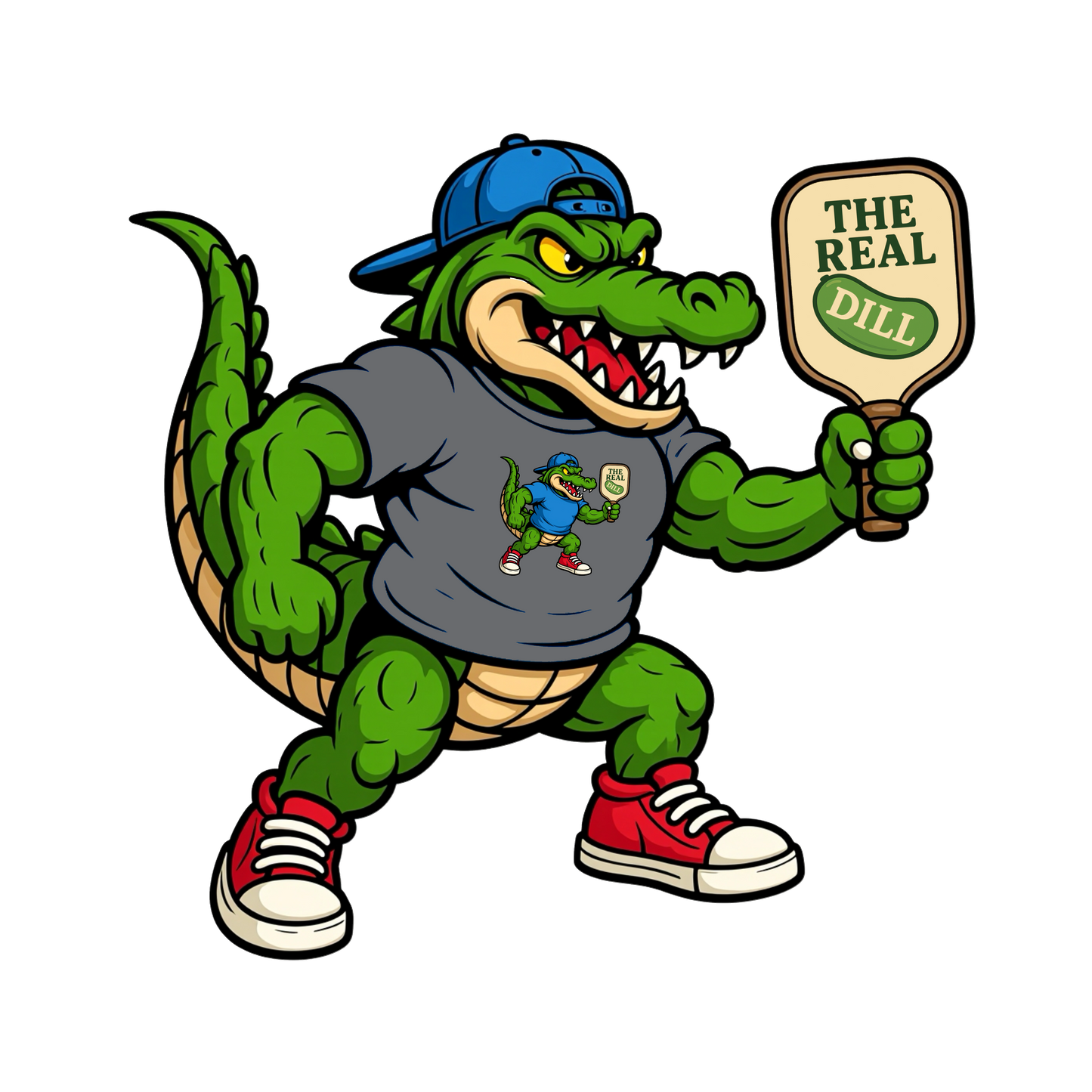 The Real Dill Action Tee – Smash Style Gator Edition