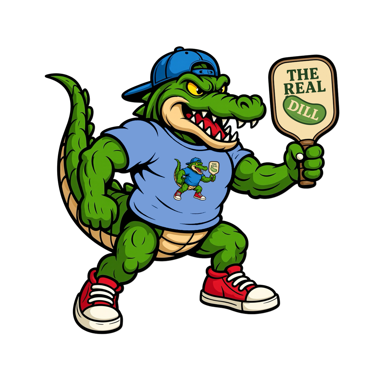 The Real Dill Action Tee – Smash Style Gator Edition