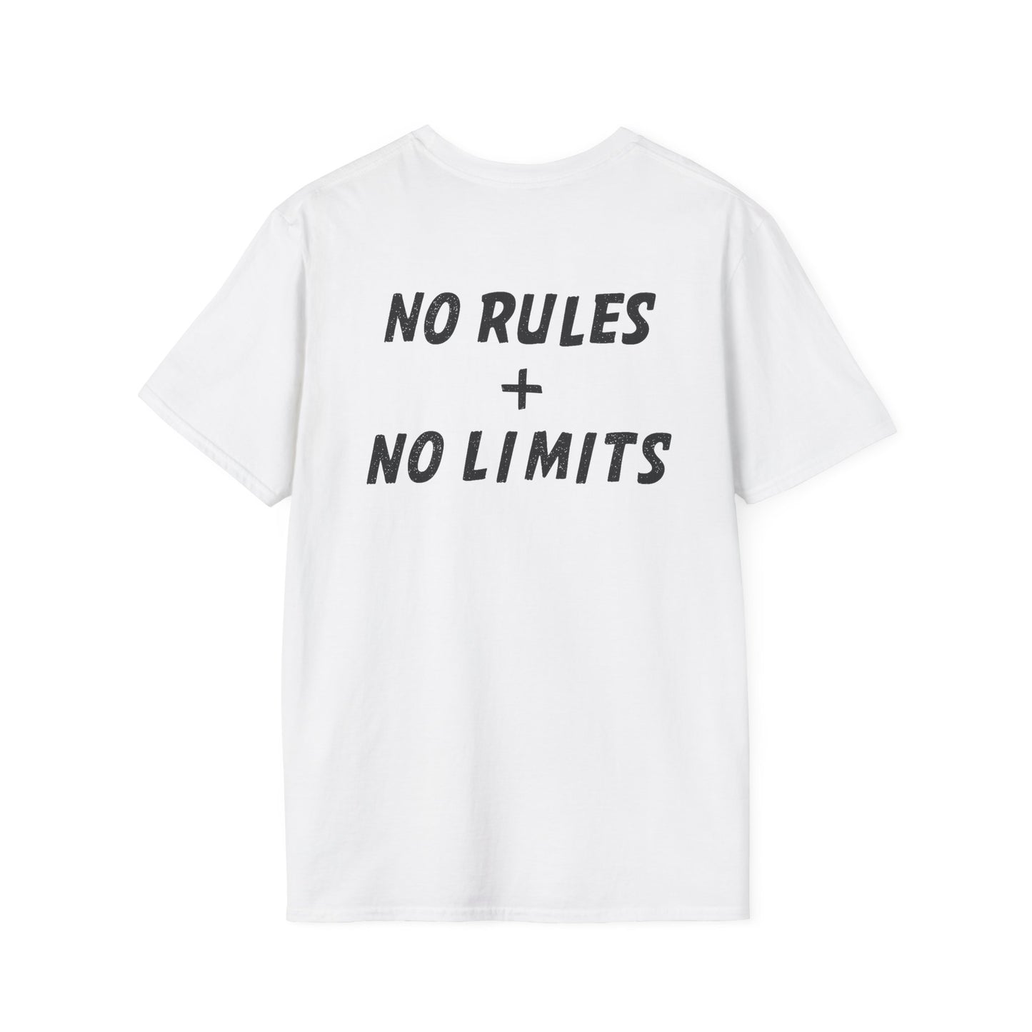 “No Rules + No Limits” Slogan Tee