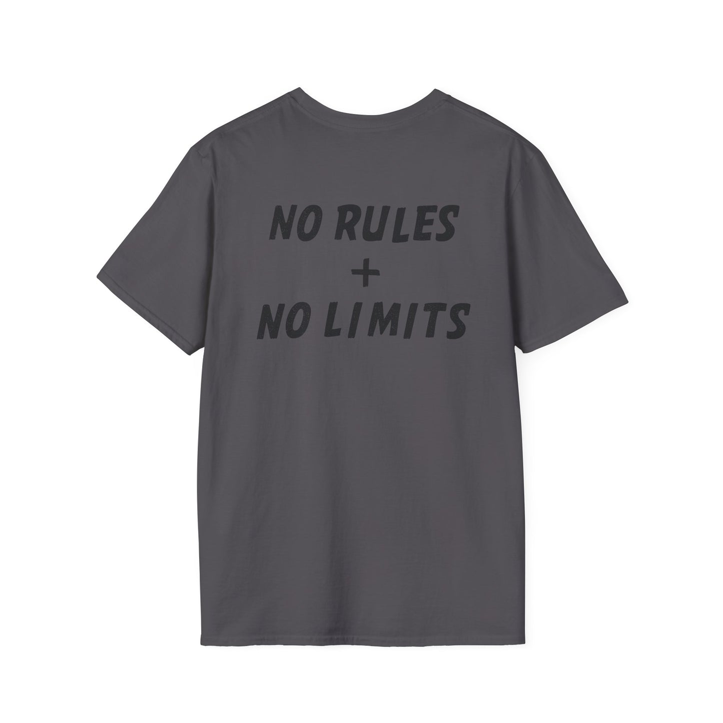 “No Rules + No Limits” Slogan Tee
