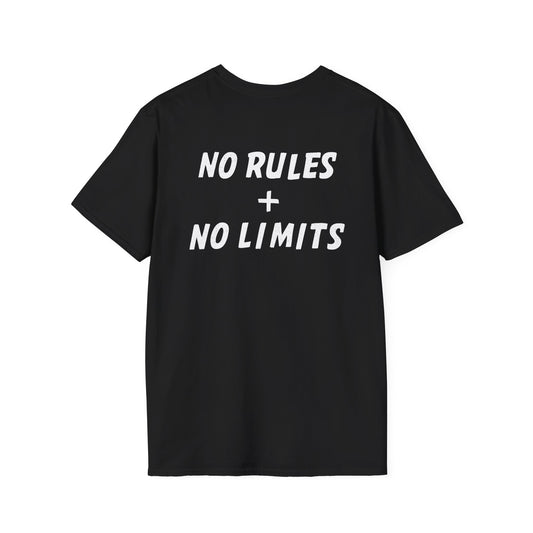 “No Rules + No Limits” Slogan Tee