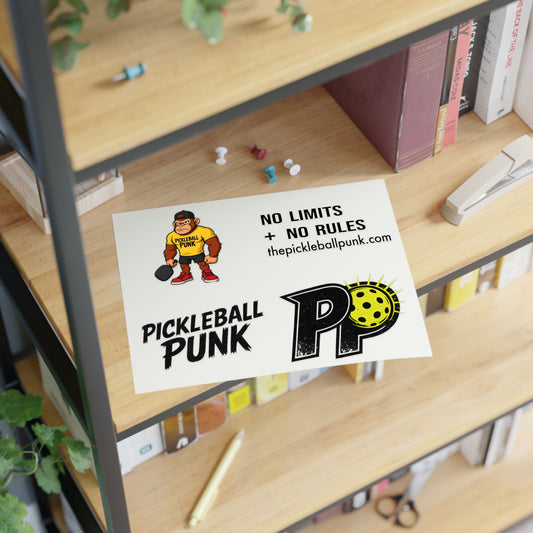 Pickleball Punk Sticker Sheet – Cranky Edition (4-Pack Vinyl Kiss Cut)