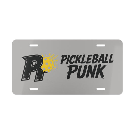 Pickleball Punk Vanity License Plate – Street Legal Attitude for Your Ride