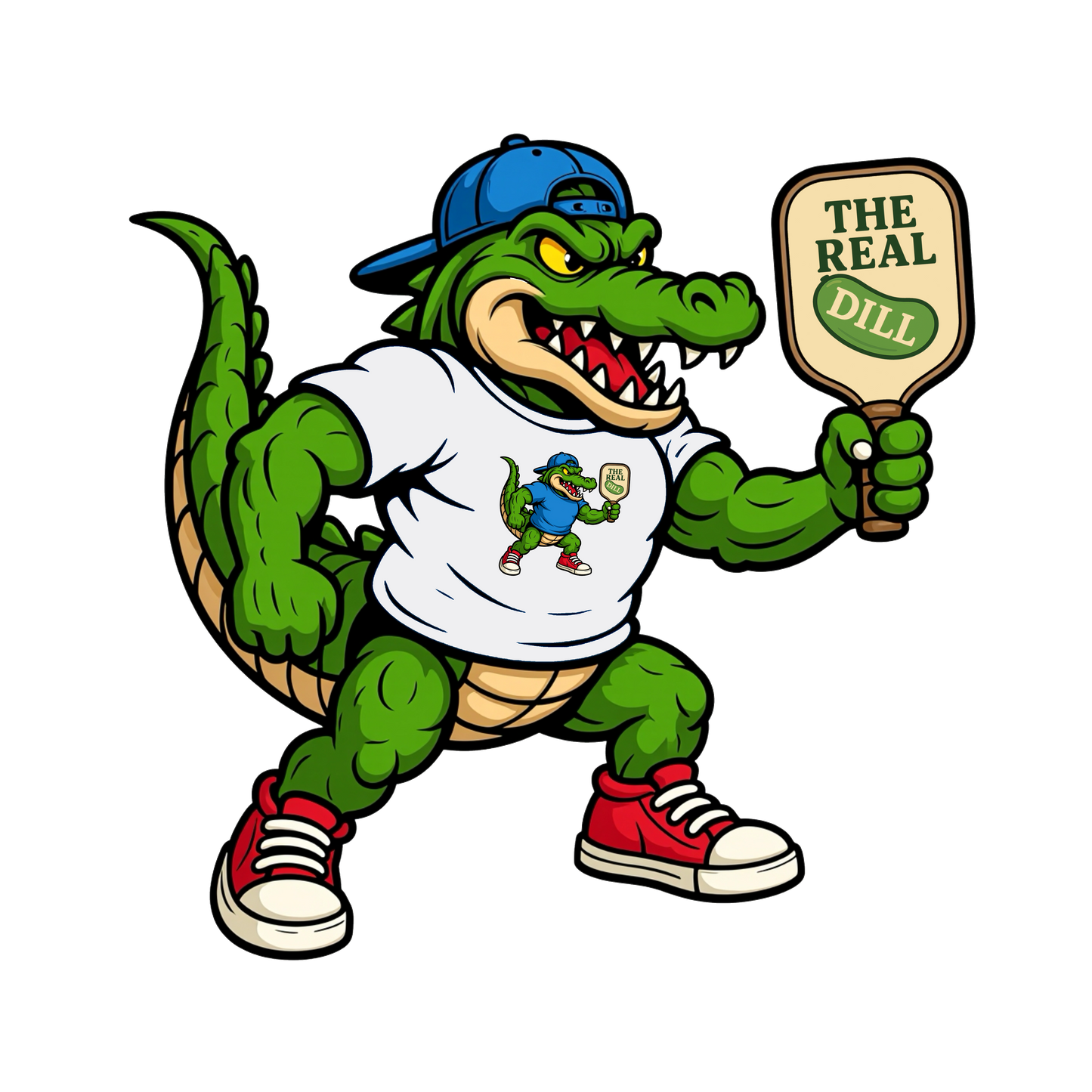 The Real Dill Action Tee – Smash Style Gator Edition