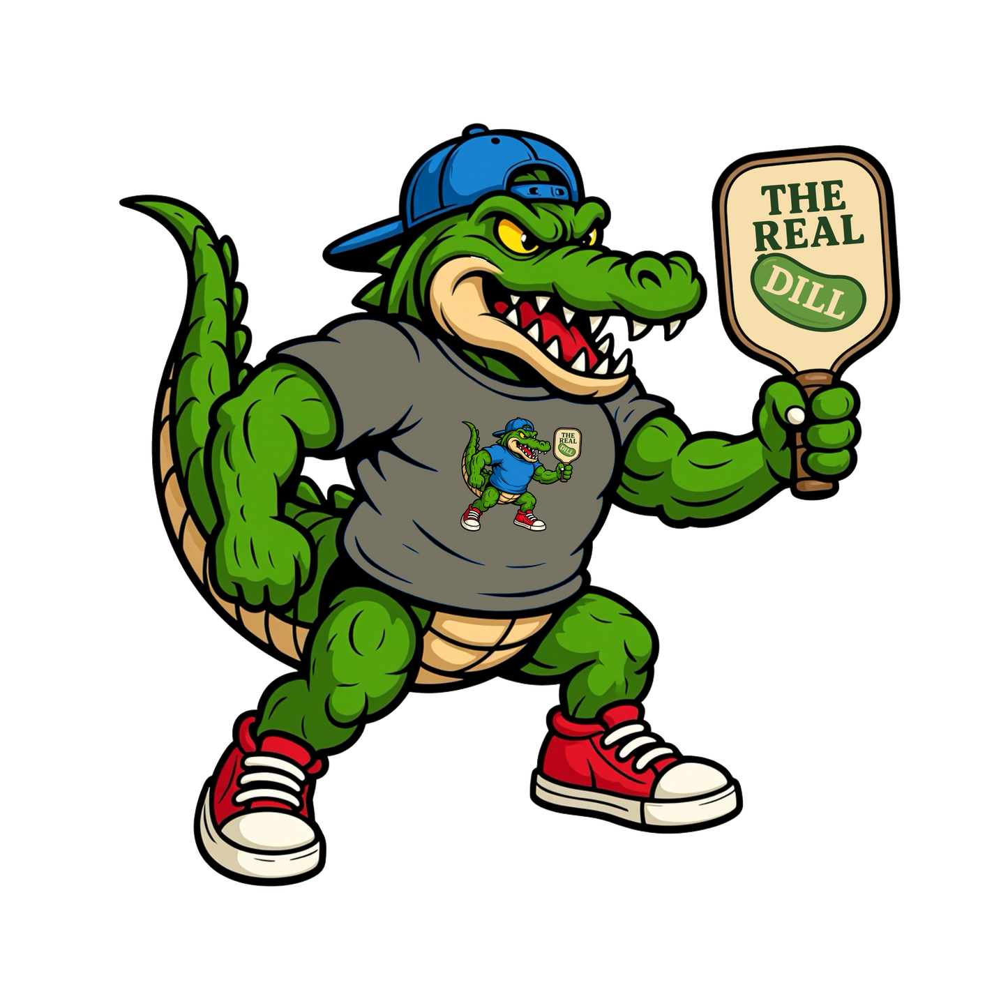 The Real Dill Action Tee – Smash Style Gator Edition