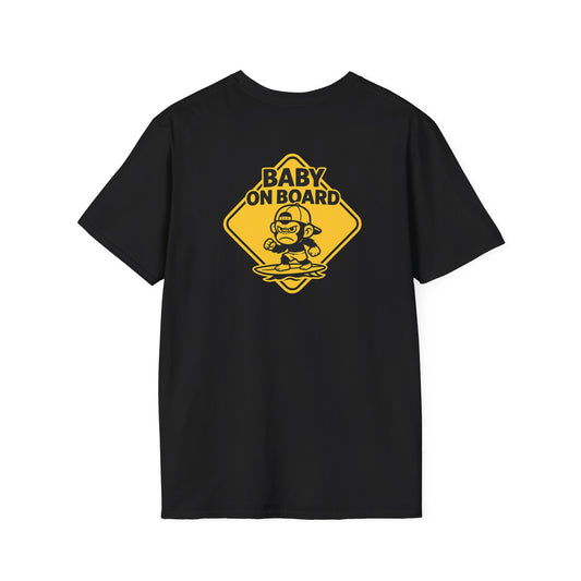 Baby on Board – Cranky Ape Warning Sign Tee